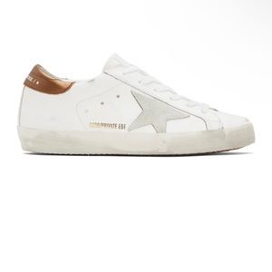 NEW AUTHENTIC GOLDEN GOOSE SUPER-STARS
SIZE 38 Leather w/ Gold Metal Lettering